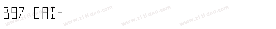 397 cai字体转换